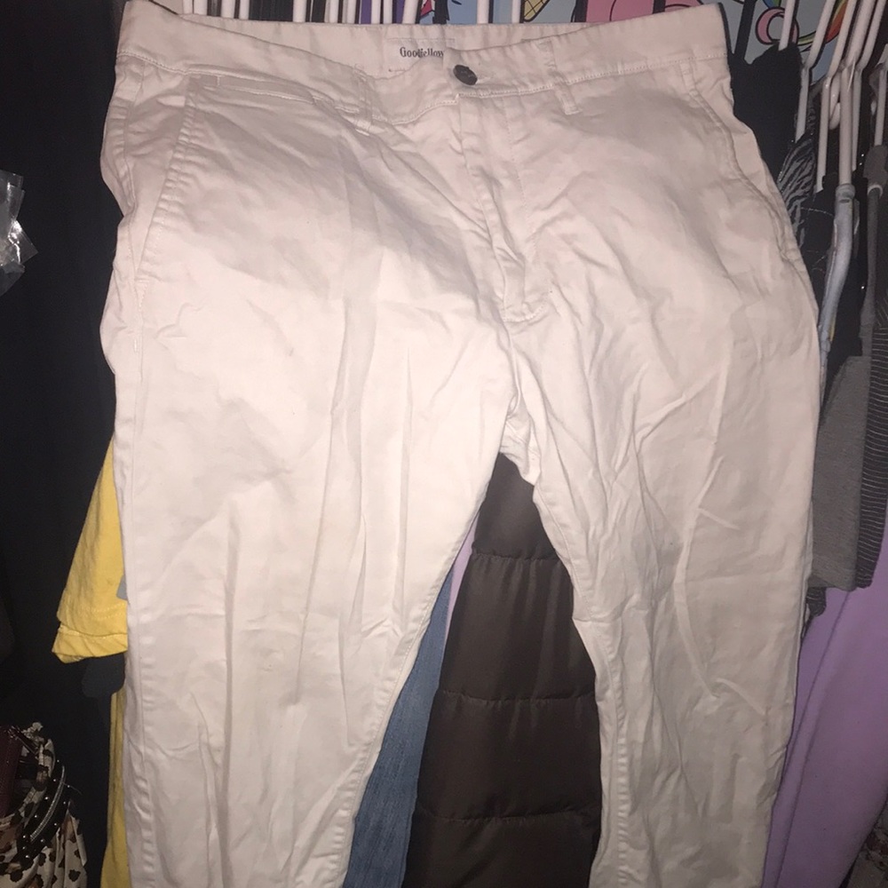 Target brand Goodfellow men's white skinny chinos 36x32